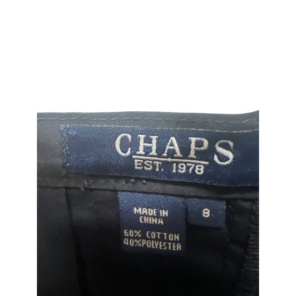 Chaps NWT Navy Nantucket Classics Pleated Skirt - Picture 5 of 6